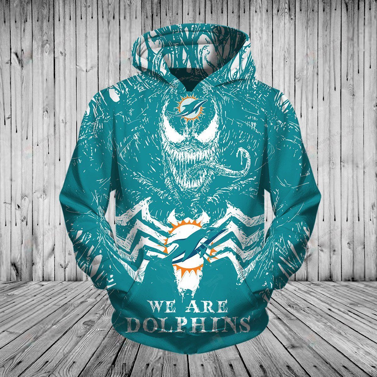 Miami Dolphins Hoodies 3D All Over Print Hoodie ZipUp Hoodie 0