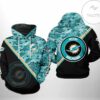 Miami Dolphins NFL Camo Team 3D Printed Hoodie Zipper Hooded Jacket