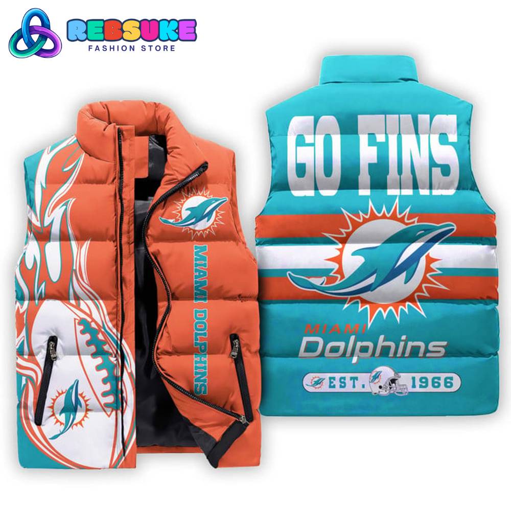 Miami Dolphins NFL Go Fins Cotton Vest 1