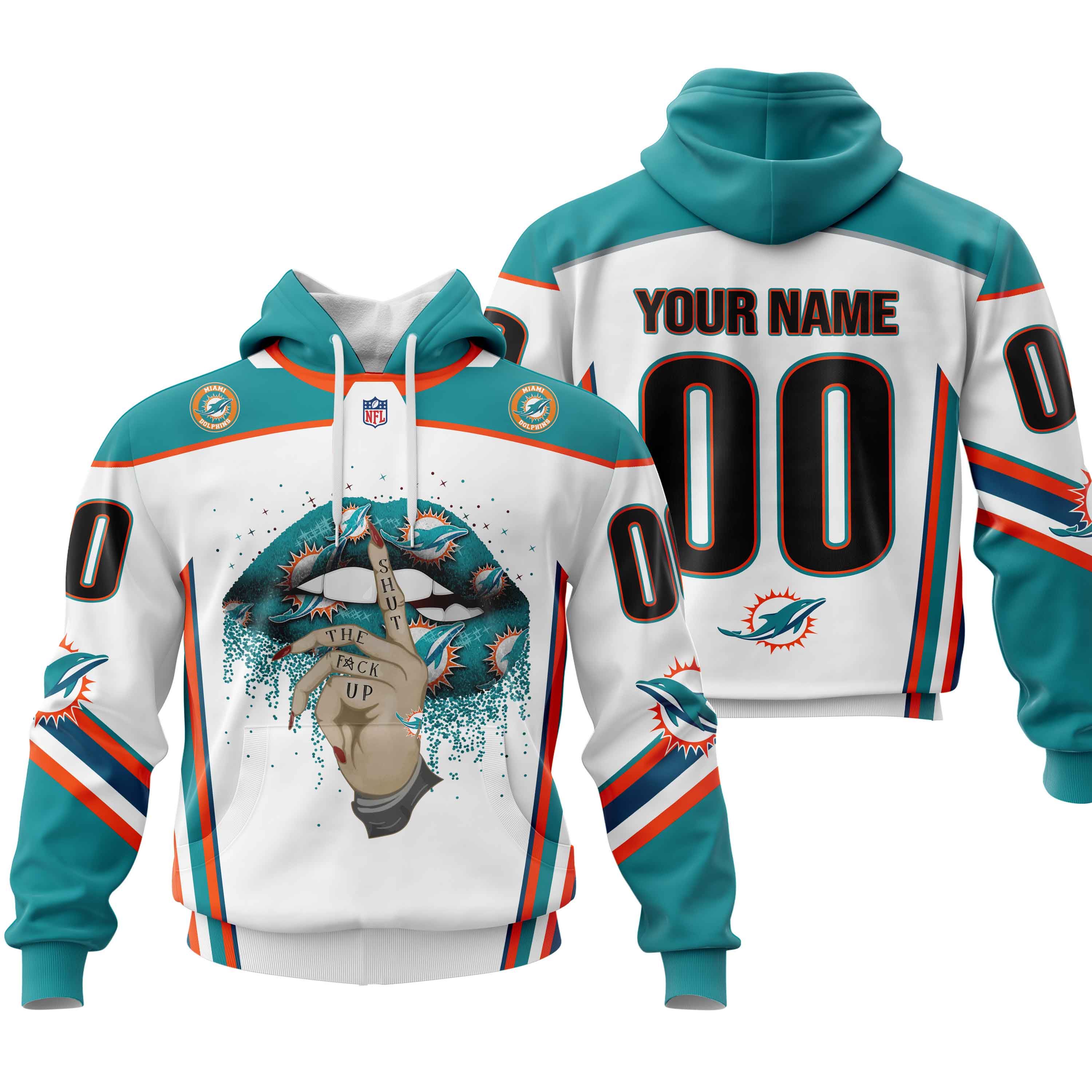 Miami DolphinsPersonalized Hoodie For Diehard Fans 0