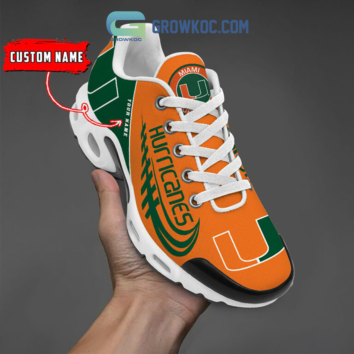 Miami Hurricanes Personalized TN Shoes2B1 hTTsV