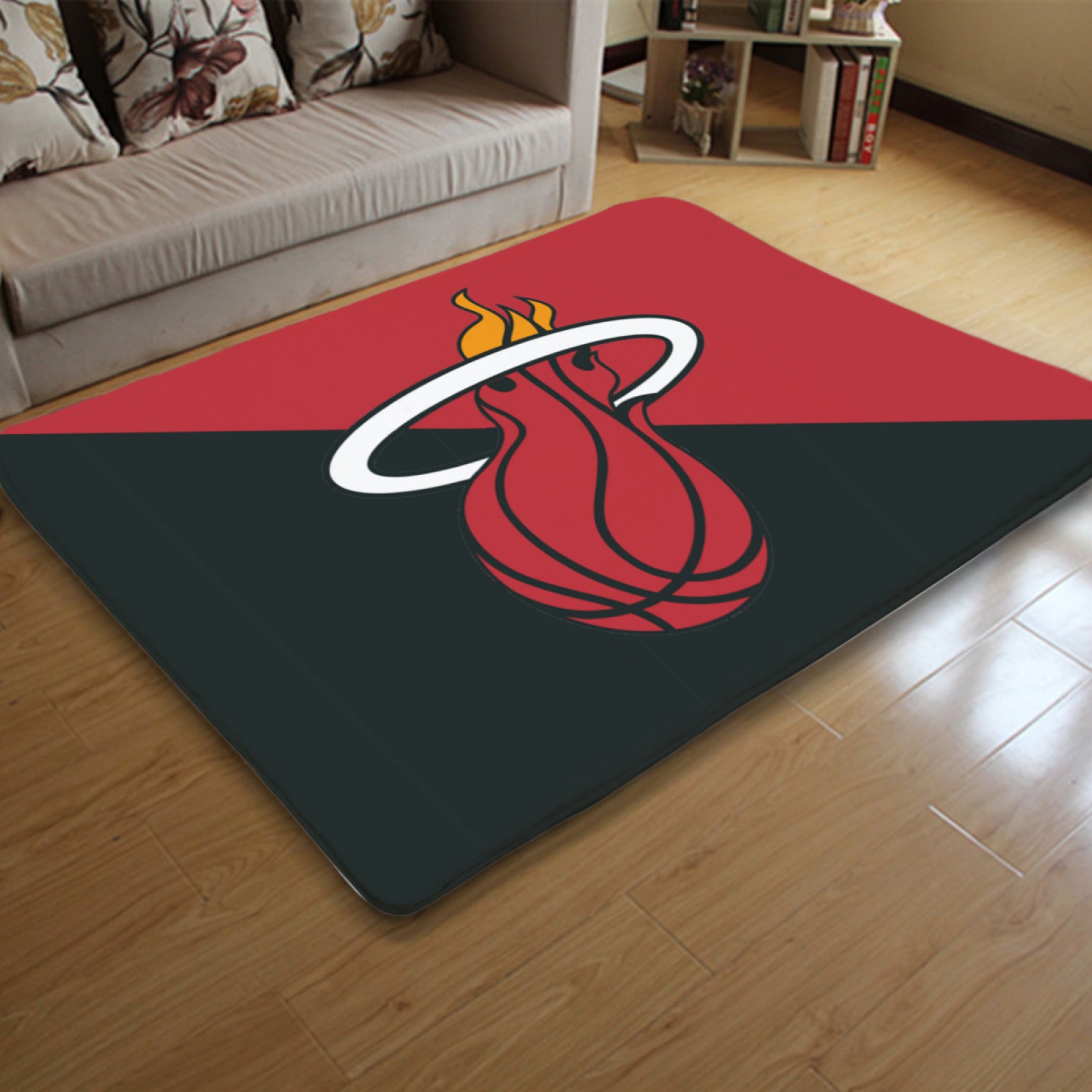 Miami Basketball Heat Carpet Living Room Bedroom Mats Kitchen Bathroom Rugs 1