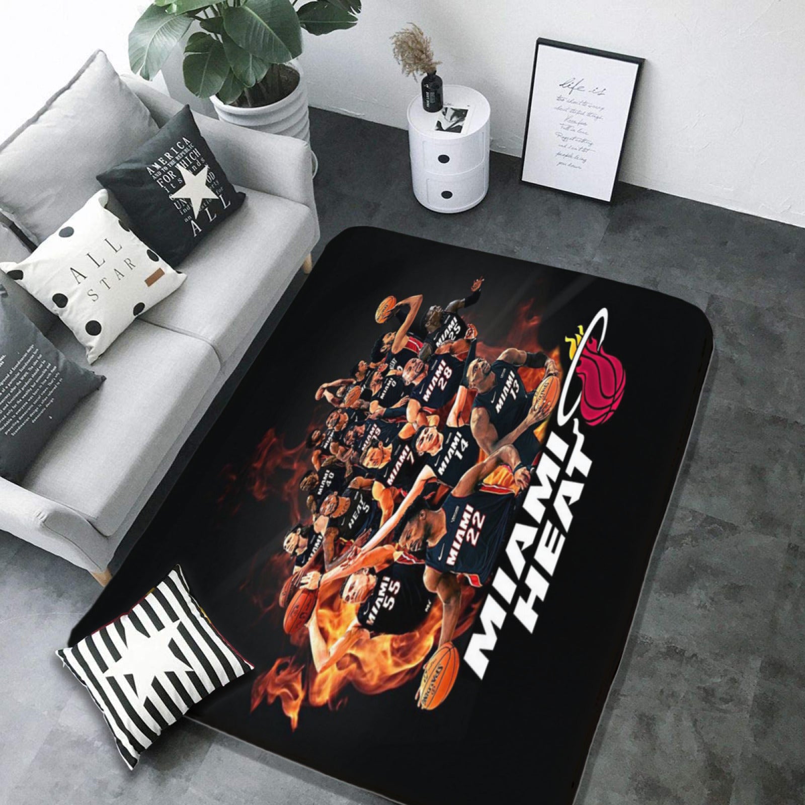 Miami Basketball Heat Carpet Living Room Bedroom Mats Kitchen Bathroom Rugs 2 28d1fcd1 5d69 4753 8952 28f2fef76cd3