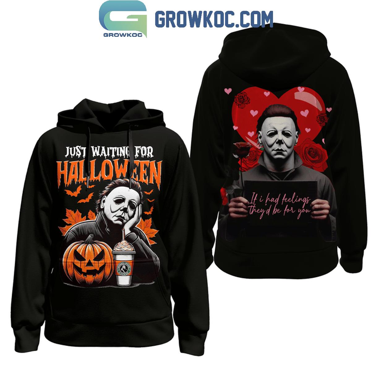 Michael Myers Starbucks Just Waiting For Halloween Hoodie T Shirt 1 GdlBw