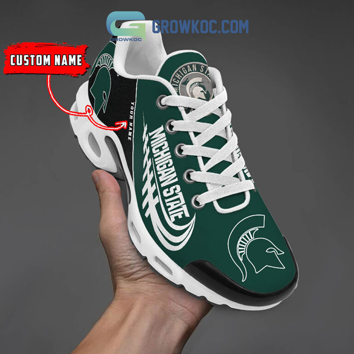 Michigan State Spartans Personalized TN Shoes2B1 Qjbjd