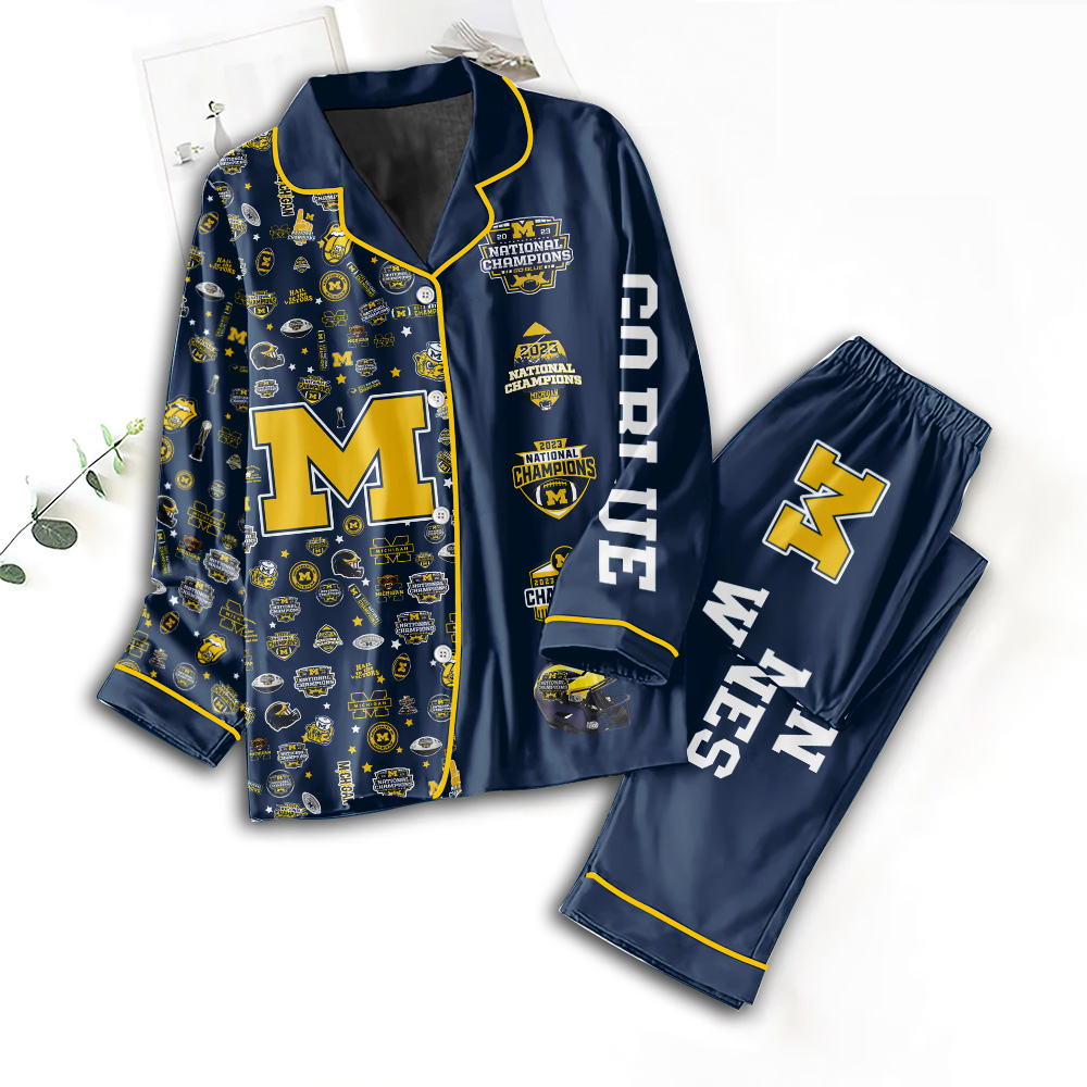 Michigan Wolverines Football Pajamas TANTN4255 mk1