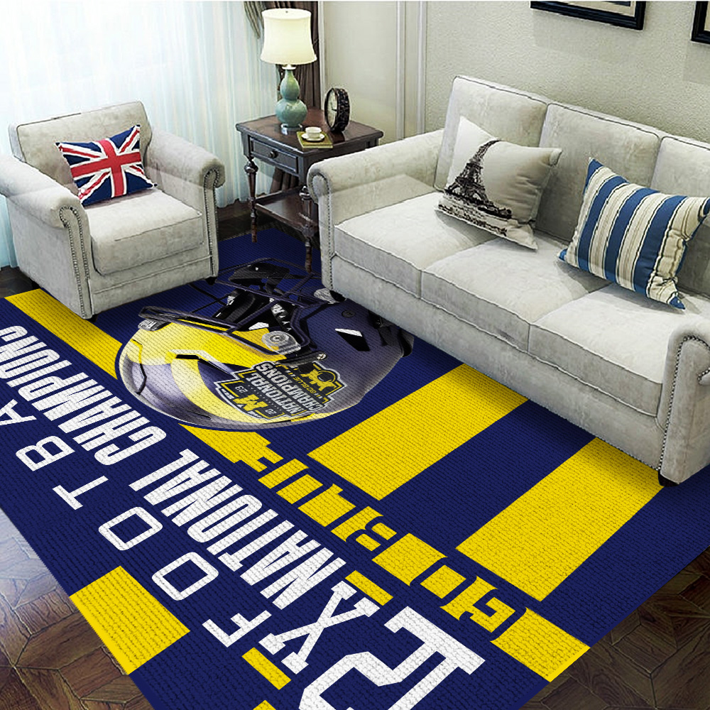 Michigan Wolverines Football Rug TANTN4309 mk3