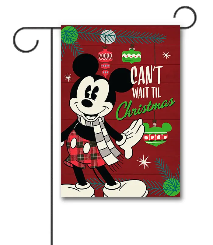 Mickey Mouse Christmas Garden Disney Flag