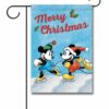 Mickey Mouse Minnie Mouse Garden Disney Christmas Flag