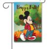 Mickey Mouse Pumpkin Fall Garden Disney Flag