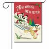 Mickey Mouse Sledding Garden Disney Christmas Flag