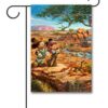 Mickey Mouse and Minnie Mouse Australia Thomas Kinkade Garden Disney Flag