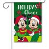 Mickey Mouse and Minnie Mouse Christmas Garden Disney Flag