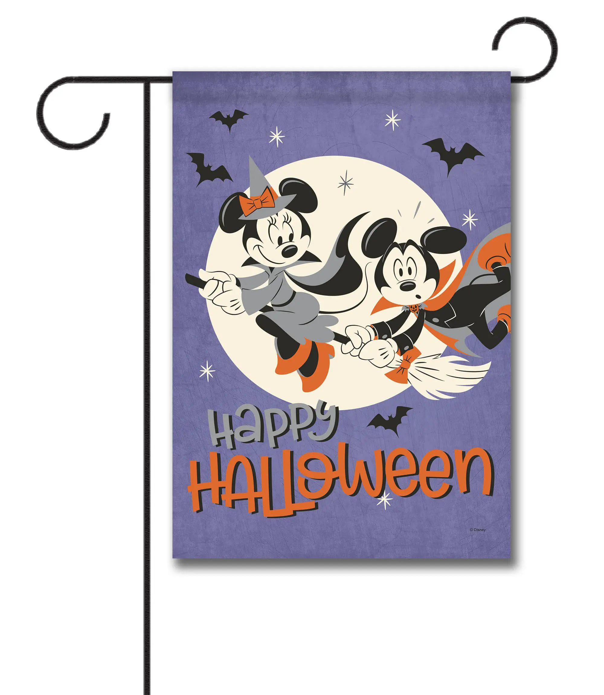 Mickey Mouse and Minnie Mouse Halloween Garden Disney Flag
