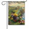 Mickey Mouse and Minnie Mouse Ireland Thomas Kinkade Garden Disney Flag 1