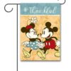 Mickey Mouse and Minnie Mouse Thanksgiving Garden Disney Flag