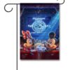 Mickey Mouse and Minnie Mouse Theatre Thomas Kinkade Garden Disney Flag