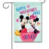 Mickey Mouse and Minnie Mouse Valentines Day Garden Disney Flag