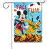 Mickey Mouse and Pluto Fall garden Disney Flag