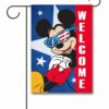 Mickey Welcome Patriotic Garden Disney Flag