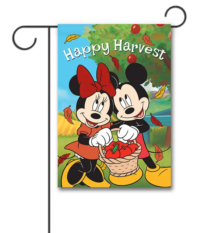 Mickey and Minnie Happy Harvest Garden Flag - Hearthtops Store