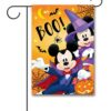 Mickey and Minnie Mouse Halloween Garden Disney Flag