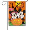 Mickey and Minnie Mouse Trick or Treat Halloween Garden Disney Flag