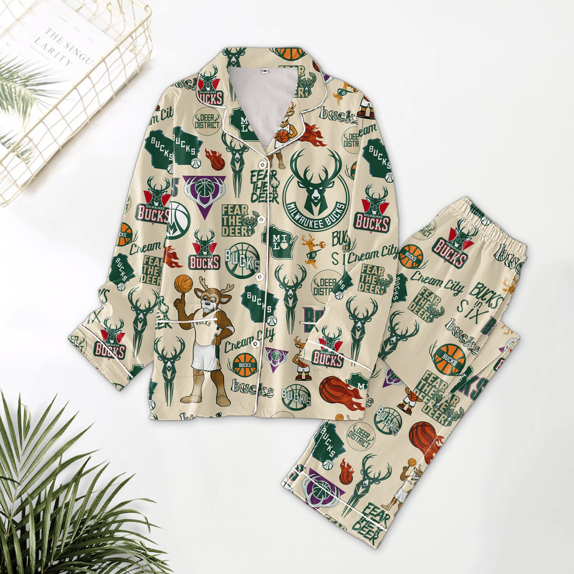 Milwaukee Bucks Icons Bundle Pajamas Set2B1 Zisjk