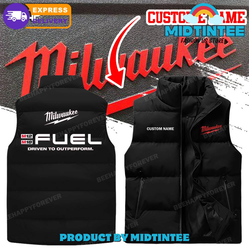 Milwaukee Fuel Driven To Outperform Personalized Cotton Vest 1