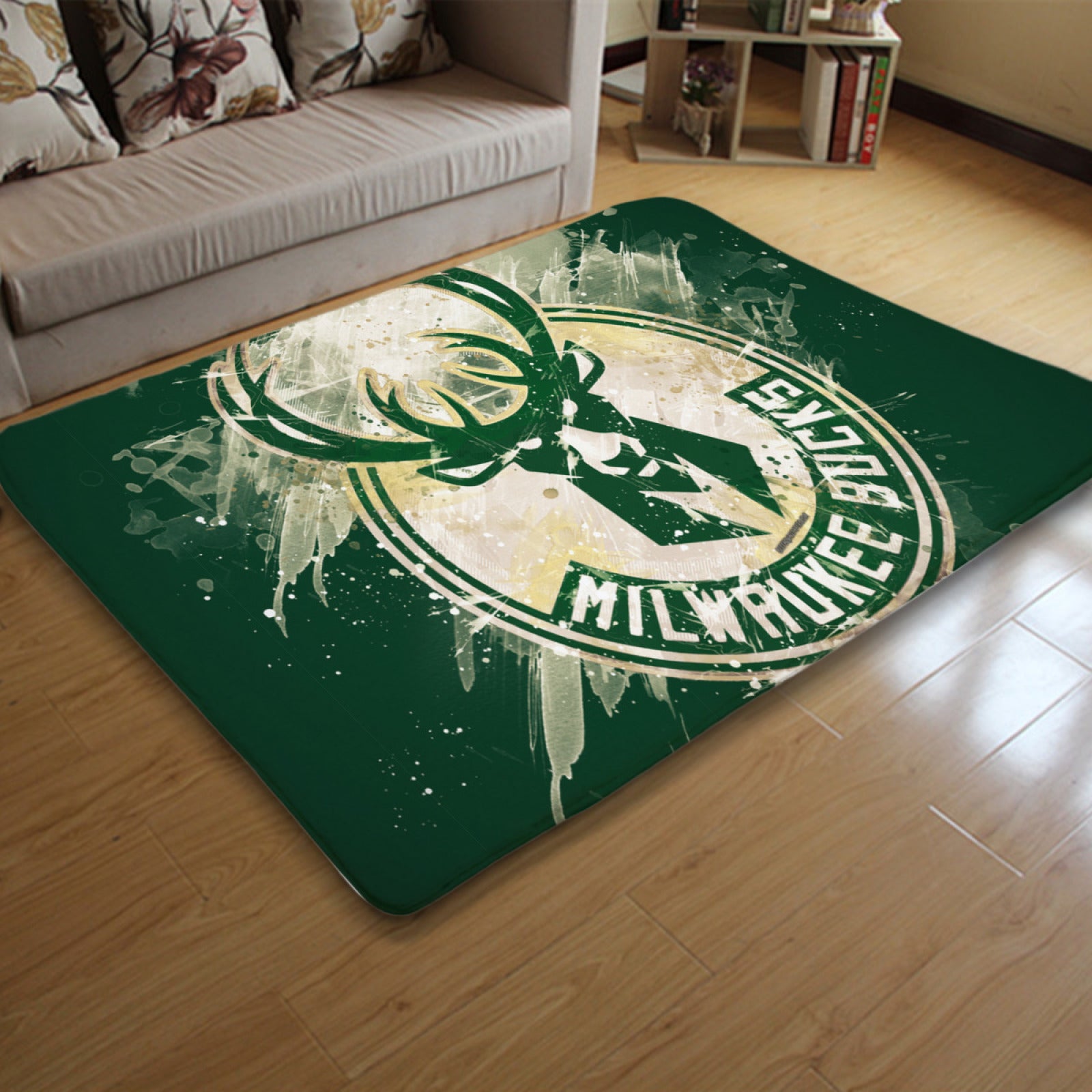 Milwaukee Basketball Bucks Carpet Living Room Bedroom Mats Kitchen Bathroom Rugs 1