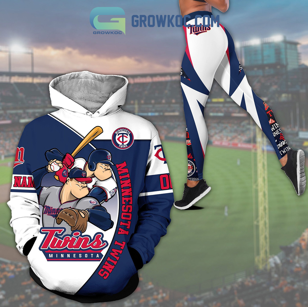 Minnesota Twins Mascot Hoodie Leggings Set2B1 nzZ33