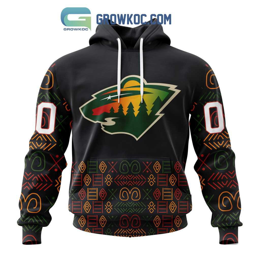 Minnesota Wild Black History Month Personalized Hoodie Shirts2B1 hHgTx