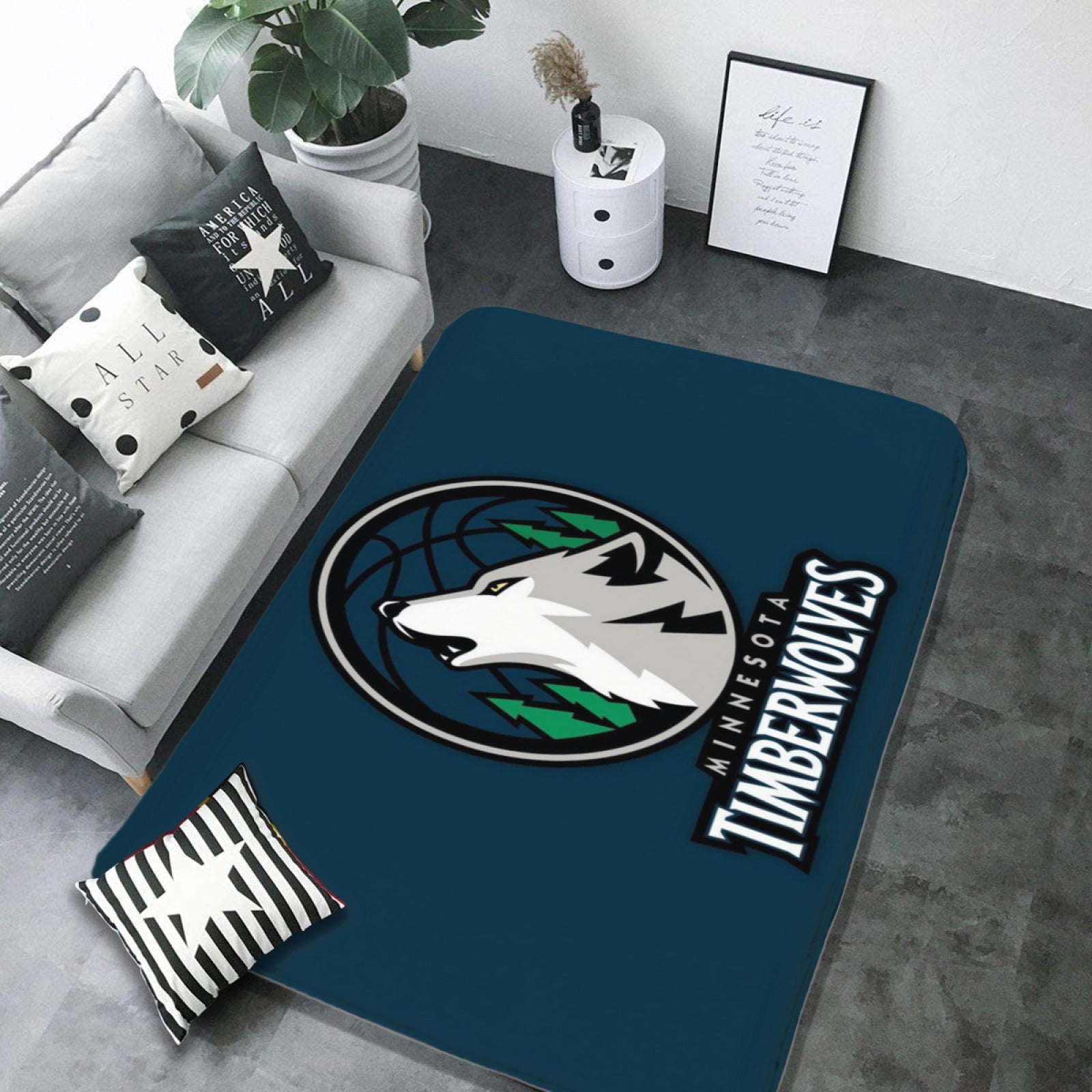 Minnesota Basketball Timberwolves Carpet Living Room Bedroom Mats Kitchen Bathroom Rugs 2 37017e61 9086 4d3d b73e 78bb385eea84