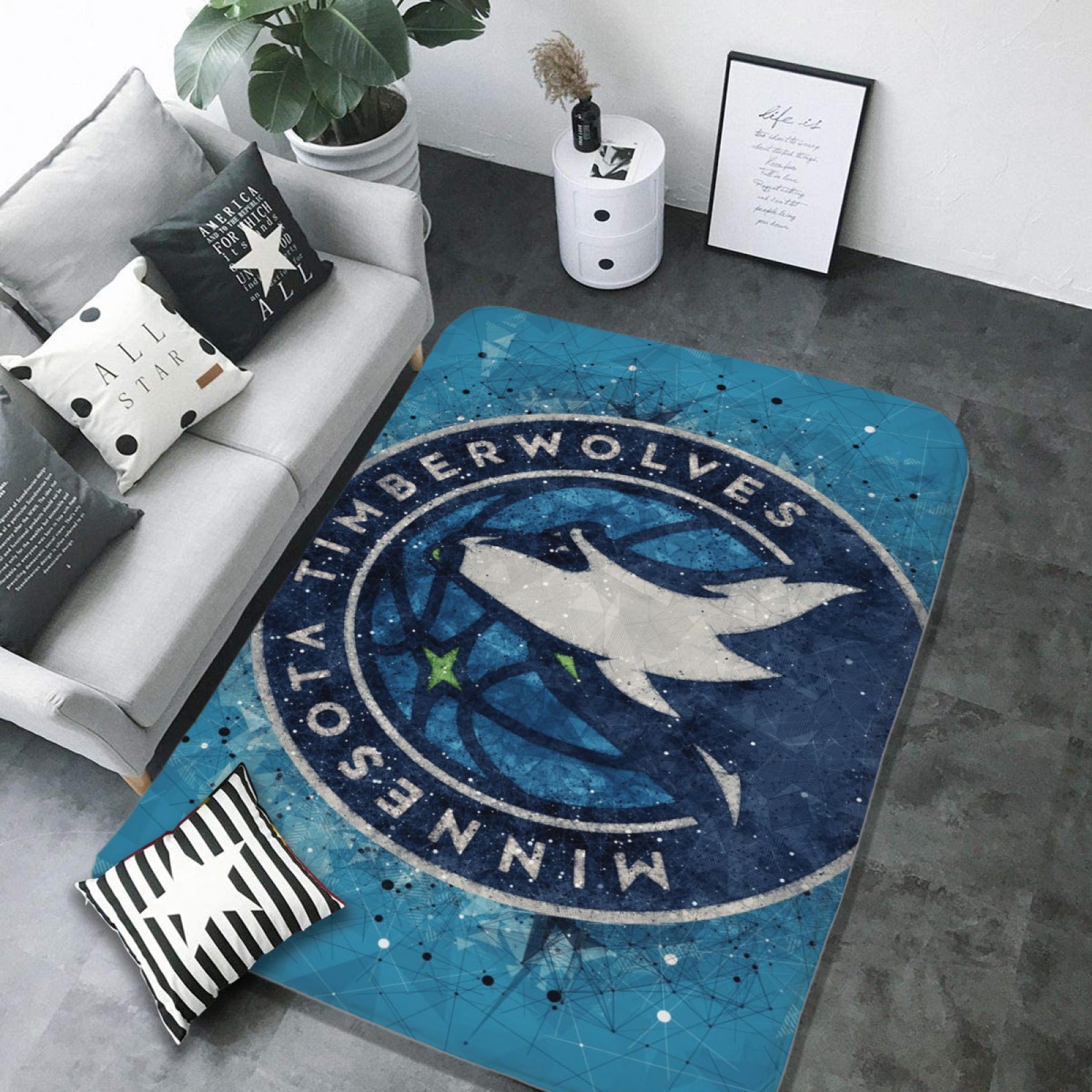Minnesota Basketball Timberwolves Carpet Living Room Bedroom Mats Kitchen Bathroom Rugs 2 99ce34b4 a669 4d19 9229 8794a6d5df1d