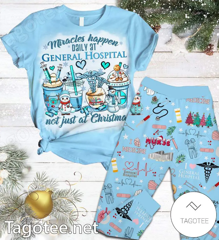 Miracles Happen Daily At General Hospital Not Just At Christmas Pajamas Set