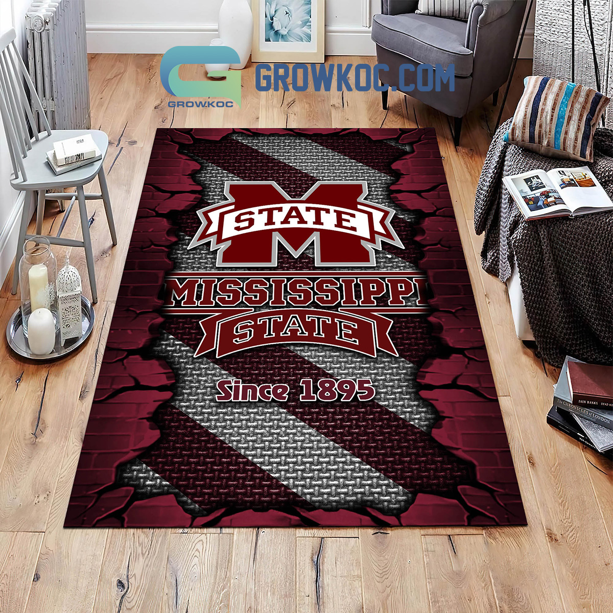 Mississippi State Bulldogs Football Team Living Room Rug2B1 uaIRz