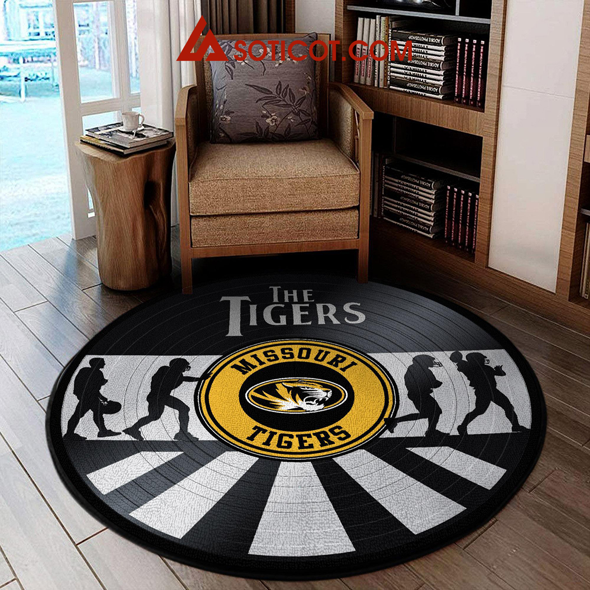 Missouri Tigers New Style Sports Round Rug Carpet Livingroom Mat2B1 TsOW9