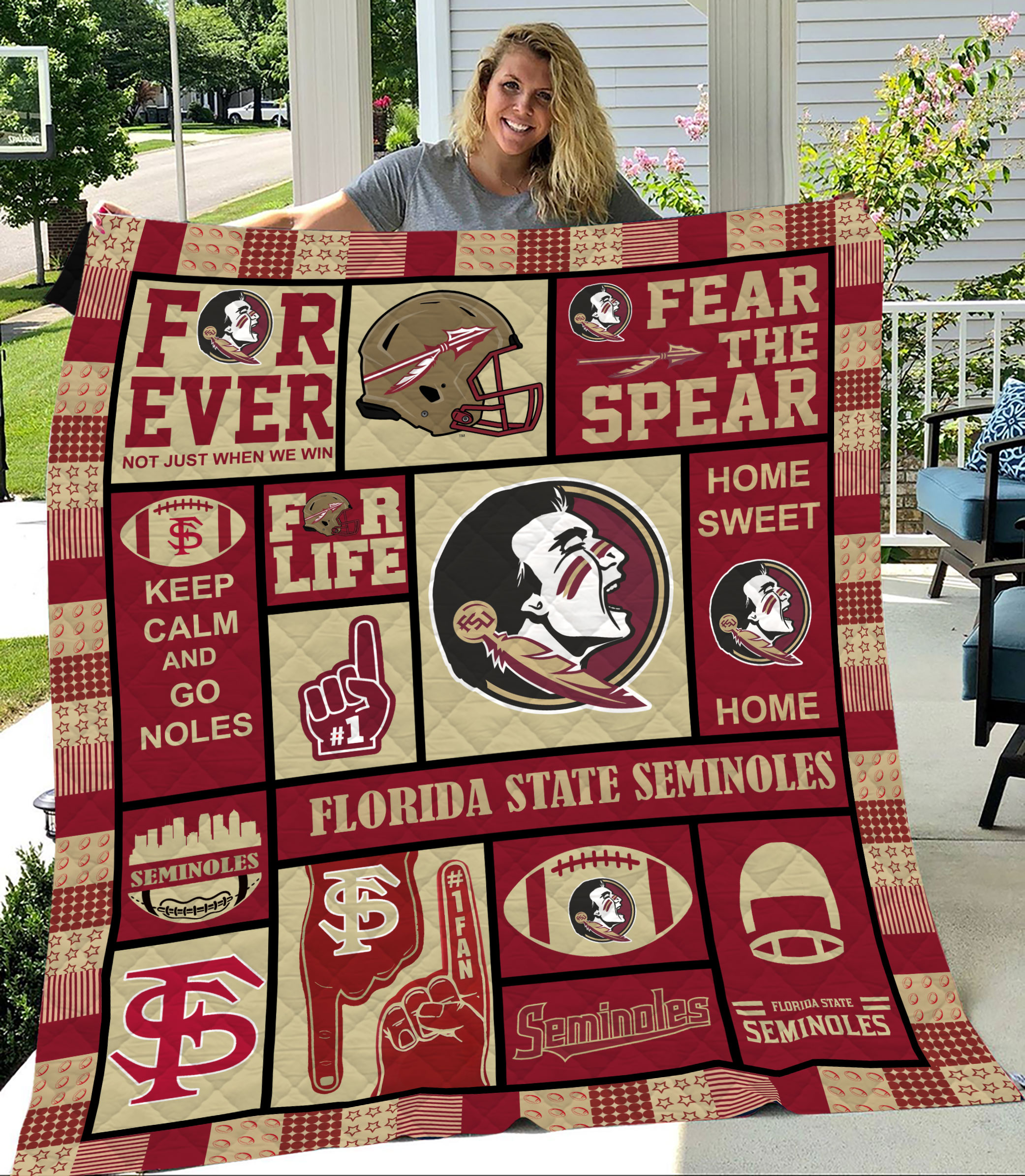 MockupLikeQuiltBlaket1 NCAA Florida State Seminoles Quilt Blanket M3 2408DS002