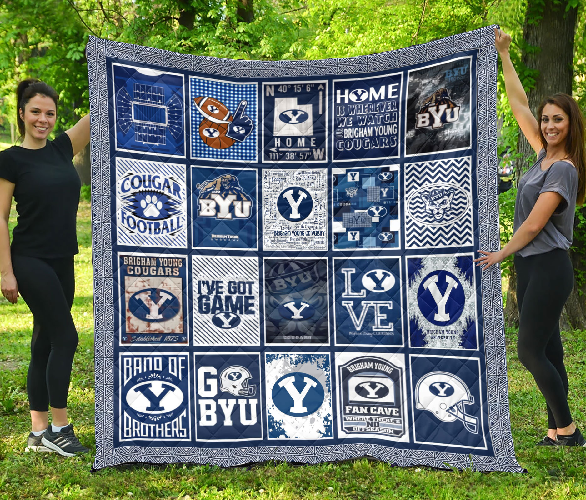 MockupLikeQuiltBlaket5 NCAA BYU Cougars Quilt Blanket 1608DS002