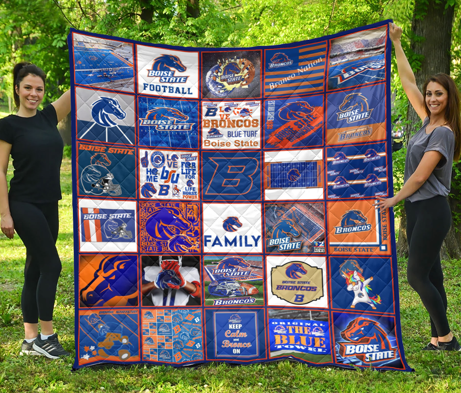 MockupLikeQuiltBlaket5 NCAA Boise State Broncos Quilt Blanket 1608DS002