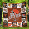 MockupLikeQuiltBlaket5 NFL Cleveland Browns Quilt Blanket 1608DS002