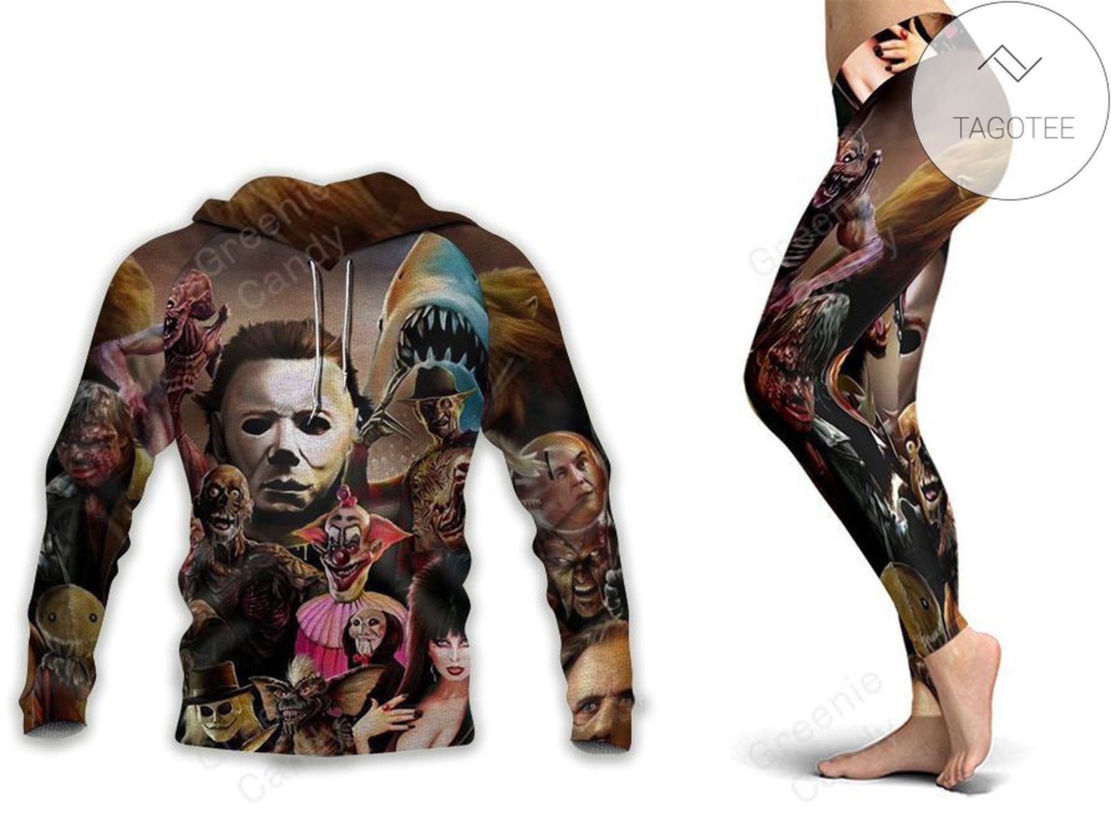 Monster All Over Print 3D Hoodie And Leggings