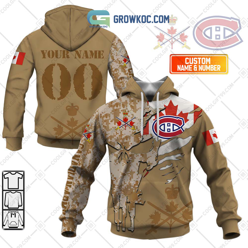 Montreal Canadiens Marine Corps Personalized Hoodie Shirts2B1 sUOhF