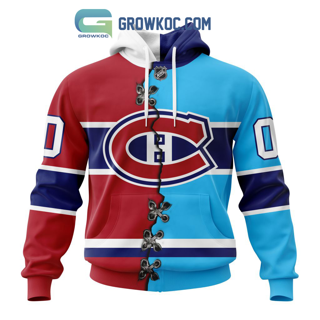 Montreal Canadiens Mix Reverse Retro Personalized Hoodie Shirts2B1 gtRhG