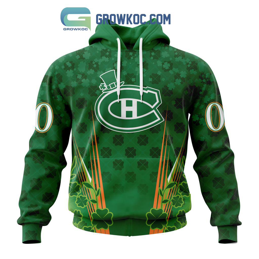 Montreal Canadiens St. Patricks Day Personalized Hoodie Shirts2B1 8fR0a