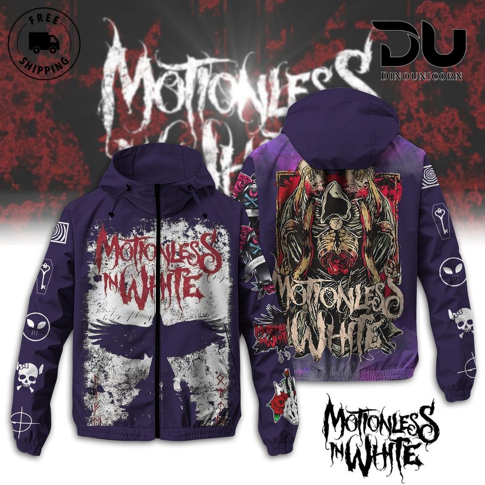 Motionless In White Windbreaker Outdoor Jacket 1