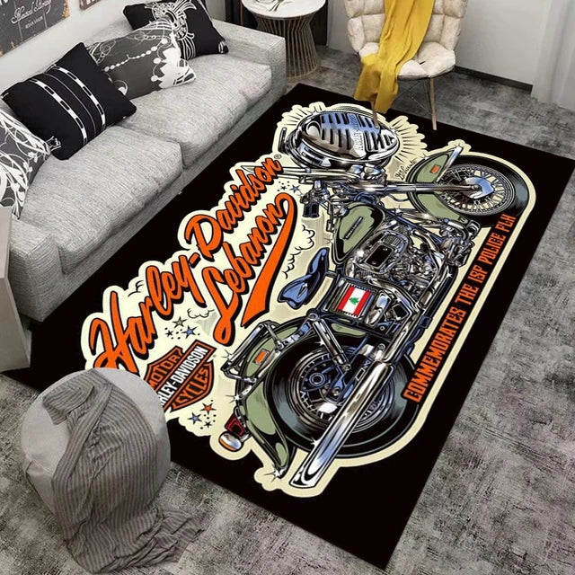 MotorLogoCarpetLivingRoomBedroomSofaRugDoorMat 2