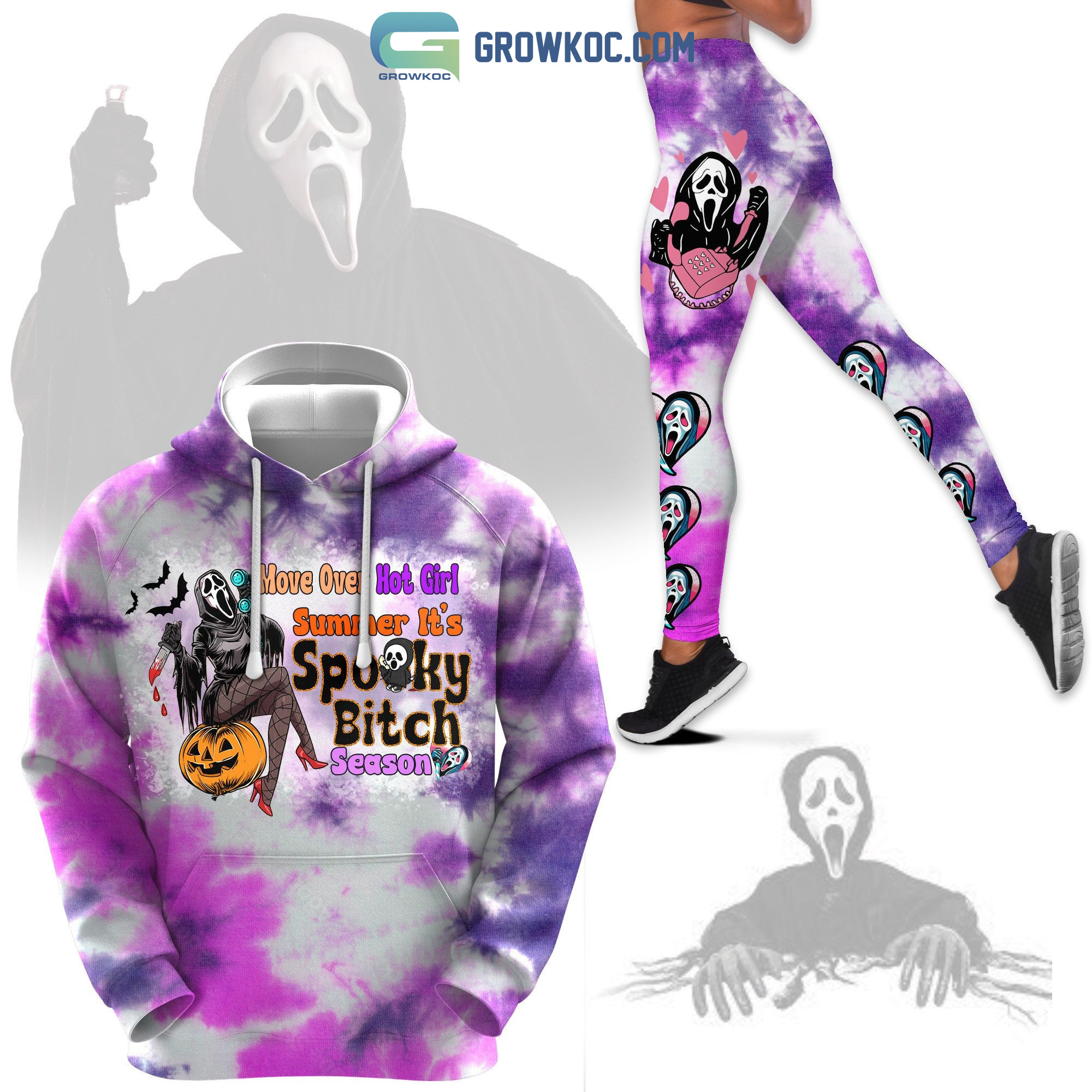 Move Over Hot Girl Summer Its Spooky Bitch Season Hoodie Leggings Set2B1 Gp3Q5