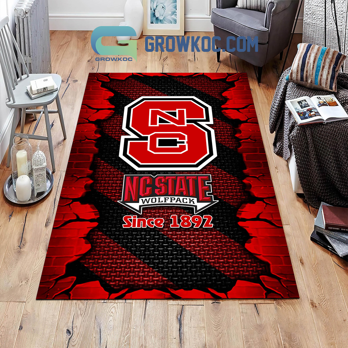 NC State Wolfpack Football Team Living Room Rug2B1 VtneS