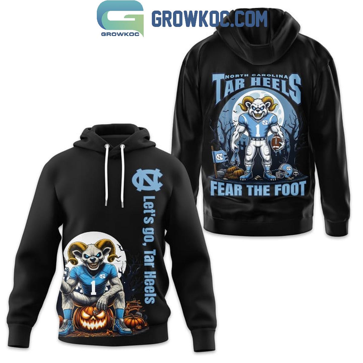 NC Tar Heels Fear The Foot Lets Go Tar Heels Hoodie T Shirt 1 Ypa4O